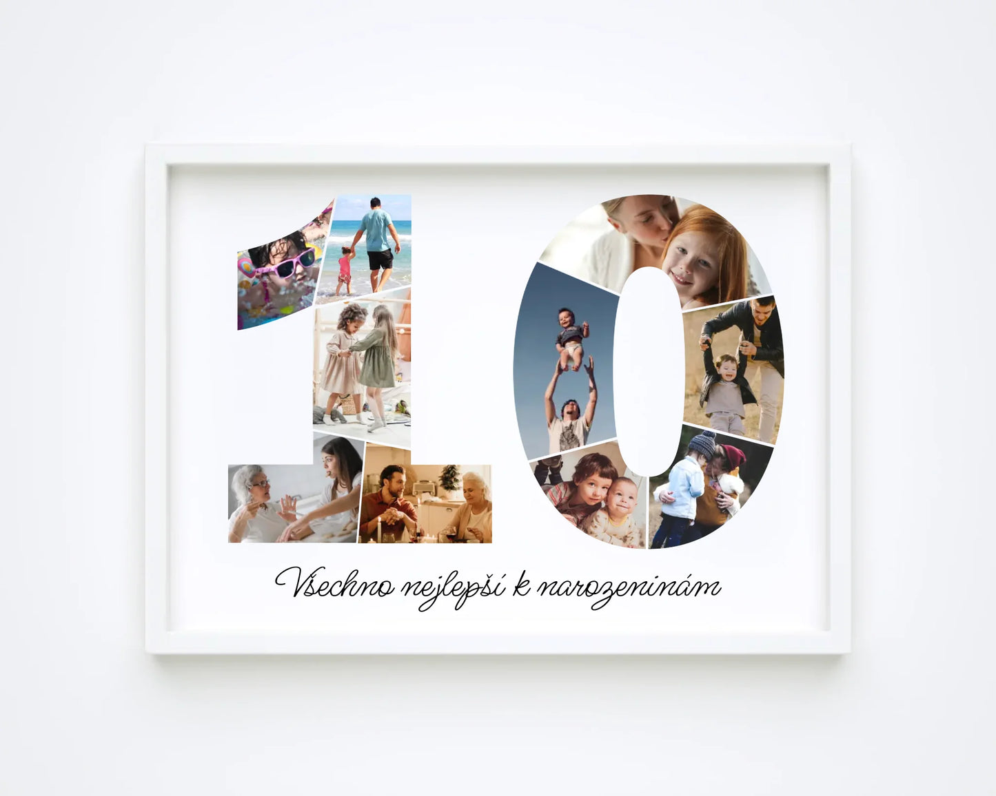 Personalizovaná koláž fotografií k 10. narozeninám – jedinečný dárek (10–19)