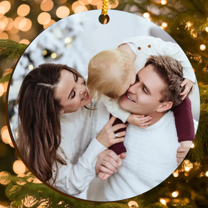 Vánoční ozdoba s fotografií