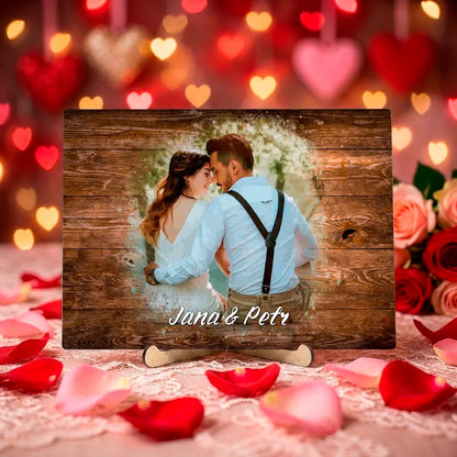 Personalizovaná dekorace s fotografií pro páry