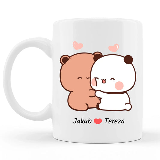 Výroční personalizovaný hrnek – roztomilí medvídci