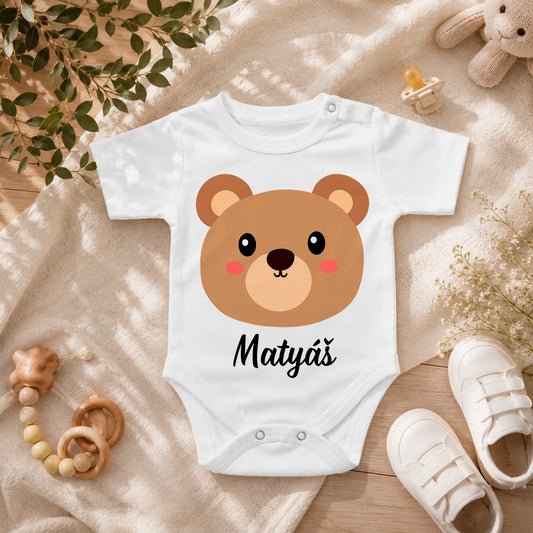 Dětské body se zvířátky a jménem